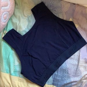 High Neck Logo Bralette